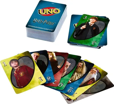 Produktbild von Mattel FNC42 - UNO - Harry Potter - Kartenspiel mit 112 Karten