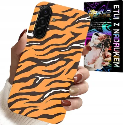 Image de Etui Do Samsung Galaxy A57 5G - Plecki W Tygrysie Paski Pokrowiec +Szkło
