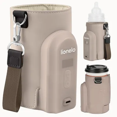 Obrázok produktu pre Ohrievač fliaš Lionelo Thermup Go Evo s 5 teplotnými stupňami – béžovo-šedá