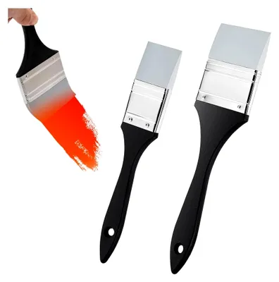 Produktbild von 2 Stück Silikonmalpinsel, Silikonbürste, Kunstmalpinselset aus Silikon, Malerpinsel, Silikonpinsel für Acrylfarben