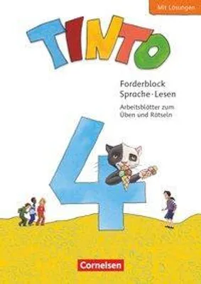 Produktbild von Tinto Sprachlesebuch 2-4 - Neubearbeitung 2019 - 4. Schuljahr Forderblock Sprache und Lesen - Arbeitsblätter zum Üben und Rätseln mit Lösungen