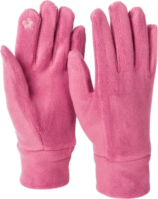 Produktbild von styleBREAKER Damen Touchscreen Fleece Handschuhe Einfarbig, warme Fingerhandschuhe, Winter 09010047