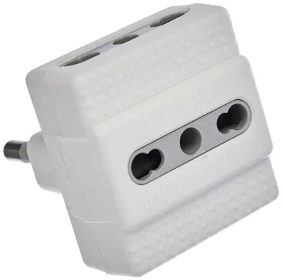 Image de bticino S3604D Adaptateur de prise secteur blanc
