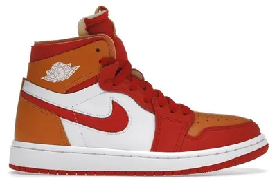 Image de Jordan 1 High Zoom Air CMFT, coloris Fire Red Hot Curry (pour femmes) - Taille EU 40