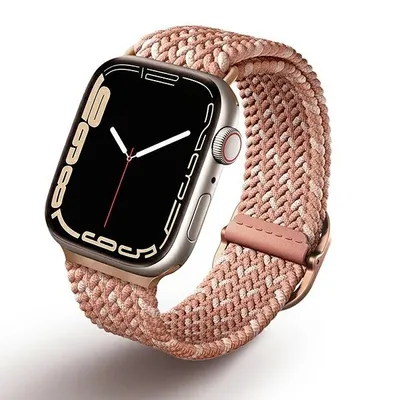 Immagine prodotto di Uniq Pasek Aspen Apple Watch 40/38/41Mmseries 1/2/3/4/5/6/7/8/9/Se/Se2 Intrecciato De Różowy/Rosa Agrumi
