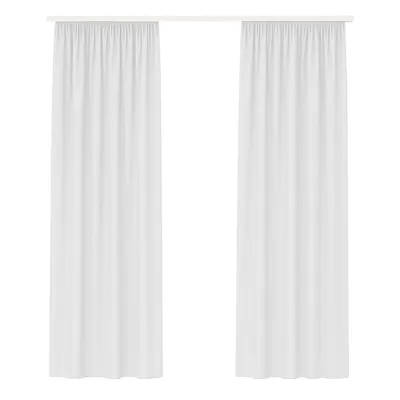 Image de Echarpe décorative Ellen Ruban universel Opaque Lot de 2 Blancs 140x145 cm