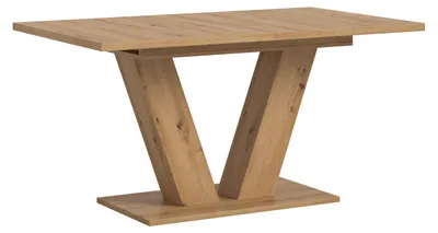 Zdjęcie produktu dla Motion stół do jadalni nogi V 90x150/190 cm z 1 wkładką dąb dekor.
