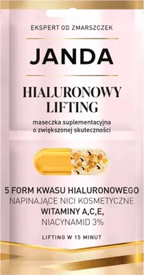 Zdjęcie produktu dla Maska Do Twarzy Janda Hial Lifting Z Kwasem Hialuronowym