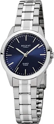 Produktbild von Regent Edelstahl Damen Uhr F-1004 Quarzuhr Armband silber D2URF1004