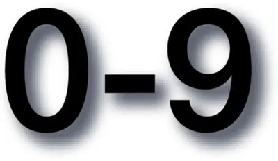 Produktbild von Dreifke® Magnetzahlen, 0 - 9 - 1 Set = 10 Stk. | 100 mm