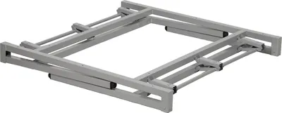 Obrázek produktu pro Skládací rám na stůl, psací stůl NY-A024, do kanceláře, hotelu, restaurace, rozměry 76x76x72,5 cm, šedá