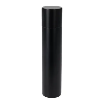 Produktbild von Lotus Holz Gewürzmühle Schwarz Ø 5,5 cm x 22,5 cm Keramikmahlwerk Salz Pfeffer Mühle Salzmühle Pfeffermühle