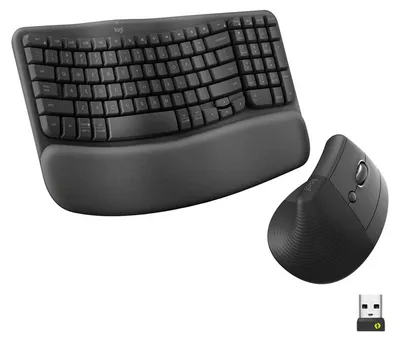 Produktbild von Logitech Wave Keys und Lift Set – Tastatur- und Maus-Kombination