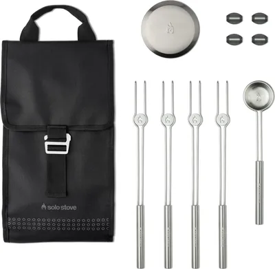 Produktbild von Set von Zubehör für den Solo Stove Mesa Feuerstelle, Edelstahl 22,4x40,6 cm