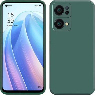 Produktbild von OPPO Reno7 Pro 5G Hülle, Flüssig Silikon Weich Gummi Schutzhülle für OPPO Reno7 Pro 5G Nachtgrün