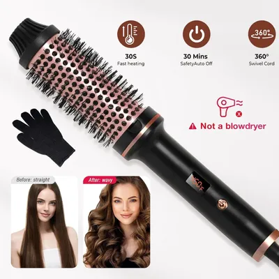 Produktbild von Thermobürste Thermal Brush 3 in 1 Rundbürste Lockenbürste Glättbürste 120-200℃