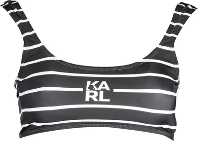 Image de KARL LAGERFELD BEACHWEAR TOP COSTUME FEMME NOIR : Couleur - Noir, Taille - XS Taille : XS Couleur : Noir