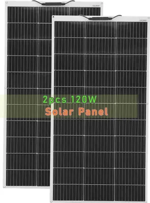 Immagine prodotto di Pannello solare flessibile, alta efficienza 24%, leggero e portatile, 240W