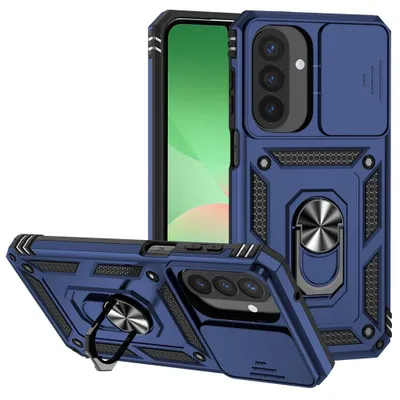 Produktbild von Samsung Galaxy A27 Hülle - Coverup Armor Ring Ständer Back Cover mit Kamera Schutz - Blau