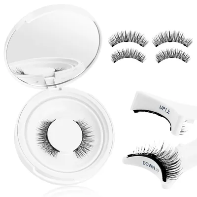 Produktbild von Magnetische Wimpern 1 Paar mit Applikator und Box Weiß Wiederverwendbar Kein Kleber