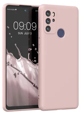 Produktbild von kwmobile Handyhülle für Motorola Moto G60S Hülle - TPU Case - Kabelloses Laden - Schutzhülle Cover in Coconut Swirl