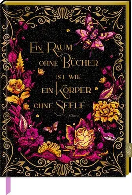 Produktbild von Notizbuch mit glitzerndem Stoffeinband