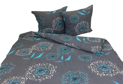 Zdjęcie produktu dla Pościel, pościel z tkaniny typu waffle piqué, nie wymaga prasowania, 100% bawełna, 160x200, 2591 Niebieski mniszek lekarski