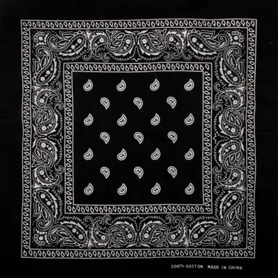Produktbild von Bandana Kopftuch Paisley schwarz