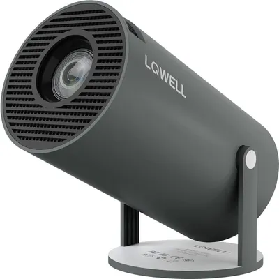 Produktbild von LQWELL Mini Projektor, 5G WiFi, BT5.0, Android 11.0 OS, Automatische Trapezkorrektur, 220-Grad-Winkel, 130-Zoll-Display,für Phone/PC/Laptop/Xbox/Stick