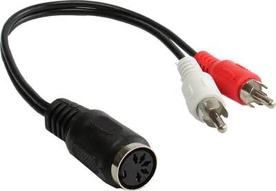 Produktbild von Audio Adapter 2x Cinch Stecker an 5-pol DIN Buchse, 0,2m, Good Connections®