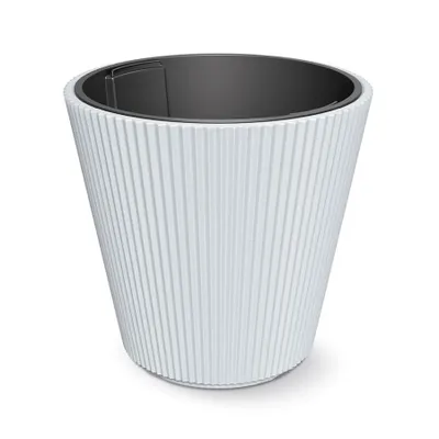 Produktbild von Blumentopf MILLY mit Einsatz 46,7 cm - Farbe: weiß