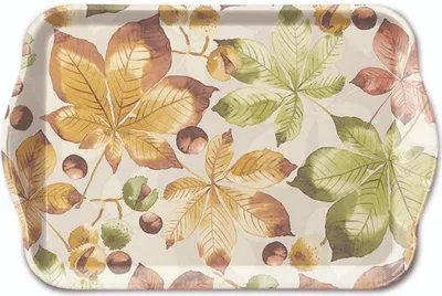 Obrázek produktu pro Podzimní podnos 13 x 21 cm Kaštan
