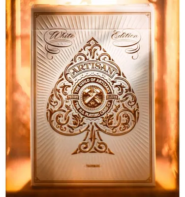 Produktbild von Theory 11 Artisan White Edition Premium Spielkarten