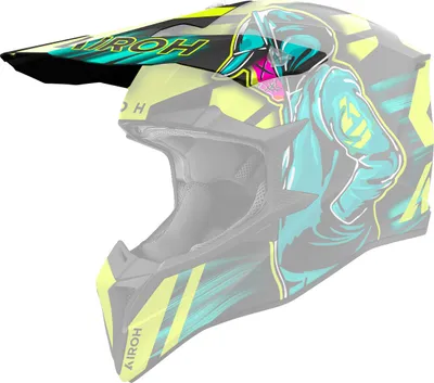 Immagine prodotto di Frontino Casco Airoh WRAAAP Cyber Giallo