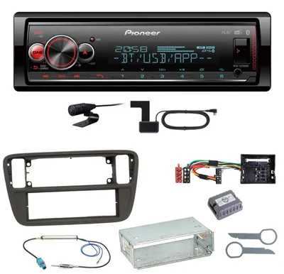 Produktbild von Pioneer MVH-S520DAB USB FLAC Digitalradio Einbauset für Up Seat Mii Skoda Citigo