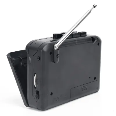 Imagen del producto de Reproductor de casetes, altavoz portátil tipo Walkman, múltiples opciones de alimentación, función de radio AM/FM, sonido de alta calidad, el compañero perfecto para los amantes de la música