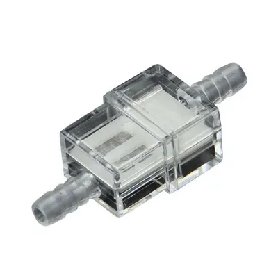 Produktbild von Benzinfilter Kraftstofffilter quadratisch weiß 6mm für Mofa Moped Roller