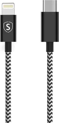 Immagine prodotto di Cavo Skin da USB-C a Lightning 2,4 A, 0,25 m - Nero/Bianco