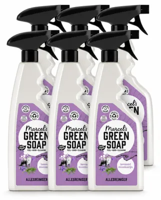 Produktbild von 6 x Marcel’s Green Soap Allesreiniger Spray - Lavendel & Rosmarin - 500 ml - Vorteilspackung - 6 Stücke