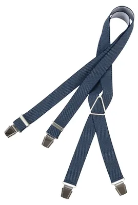 Produktbild von Hosenträger blau-weiß gepunktet Lindenmann XXL