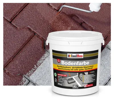 Produktbild von Isolbau Bodenfarbe Braun 25 kg Betonfarbe Bodenbeschichtung wasserfest innen außen