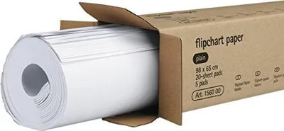 Produktbild von Legamaster Flipchart Papierblock blanko 5St. - 650 mm - 980 mm - 4,5 kg - 125 mm - 665 mm - 125 mm (7-156000)