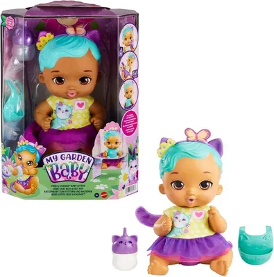 Image de My Garden Baby Gatito Feed & Change Chaton 30 cm Vert