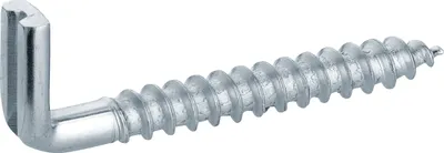 Produktbild von haggiy Schraubhaken gerade mit Schlitz | 25 Stück | Hakenschraube galvanisch verzinkt, Wandhaken, 5,8 x 50 mm