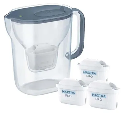 Obrázok produktu pre Filtračná kanvica Brita Style Essential 2,4 l, 3 vložky, sivá