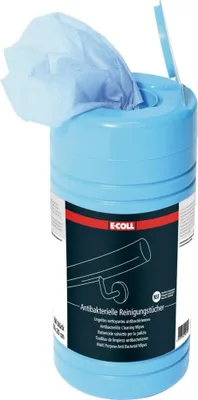 Produktbild von E-Coll Wischtuch, antibakteriell250 Tücher , 4270604456