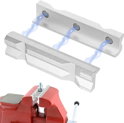 Produktbild von Schraubstock Schutzbacken 125 mm, Aluminiumlegierung, 2 Stück, für Werkbank