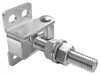 Immagine prodotto di LogistSystem Guida per cancello regolabile zincata M16 - Piastra 82x50 mm 1 pezzo - 61.327