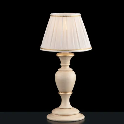 Produktbild von Shabby Chic Lampe Fiorenza Elfenbein Gold 1 Licht E14