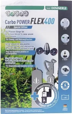 Immagine prodotto di Dennerle Carbo POWER Flex400 Special Edition - Set di fertilizzanti a CO2 per acquari fino a 400 litri